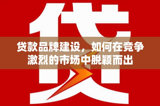 太保贷款品牌建设，如何在竞争激烈的市场中脱颖而出