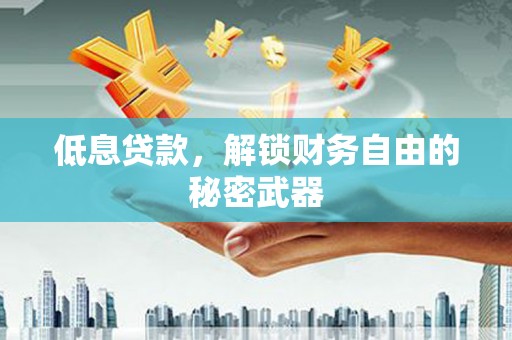 三角低息贷款，解锁财务自由的秘密武器