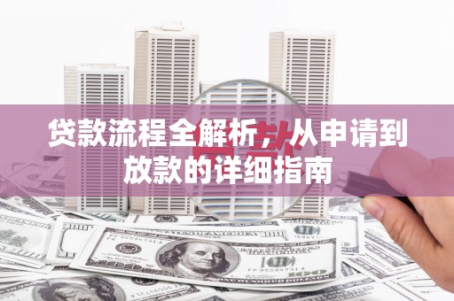 新园贷款流程全解析，从申请到放款的详细指南