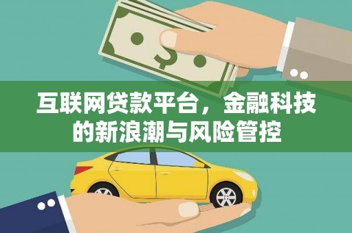 美姑互联网贷款平台，金融科技的新浪潮与风险管控