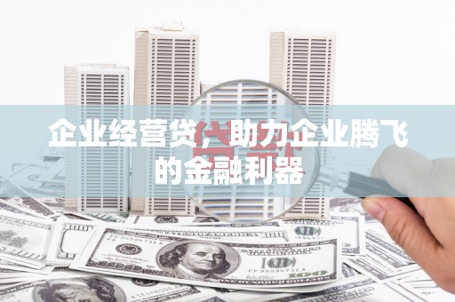 沈北新区企业经营贷，助力企业腾飞的金融利器