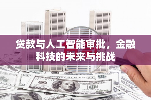 海盐贷款与人工智能审批，金融科技的未来与挑战