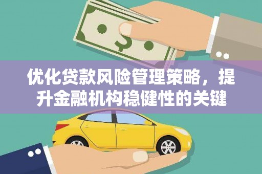 延平优化贷款风险管理策略，提升金融机构稳健性的关键