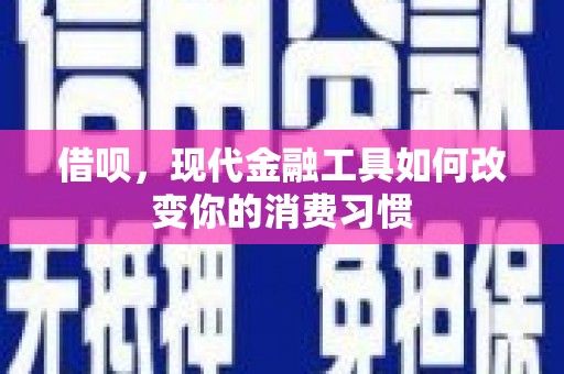 松溪借呗，现代金融工具如何改变你的消费习惯