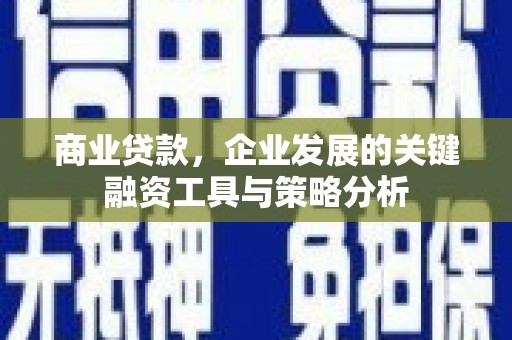 猇亭商业贷款，企业发展的关键融资工具与策略分析