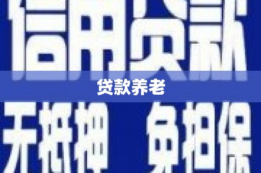 龙崎贷款养老