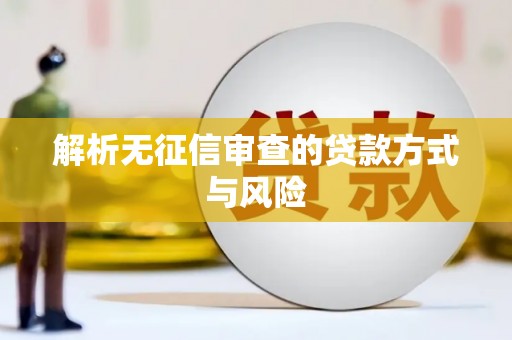 德格解析无征信审查的贷款方式与风险